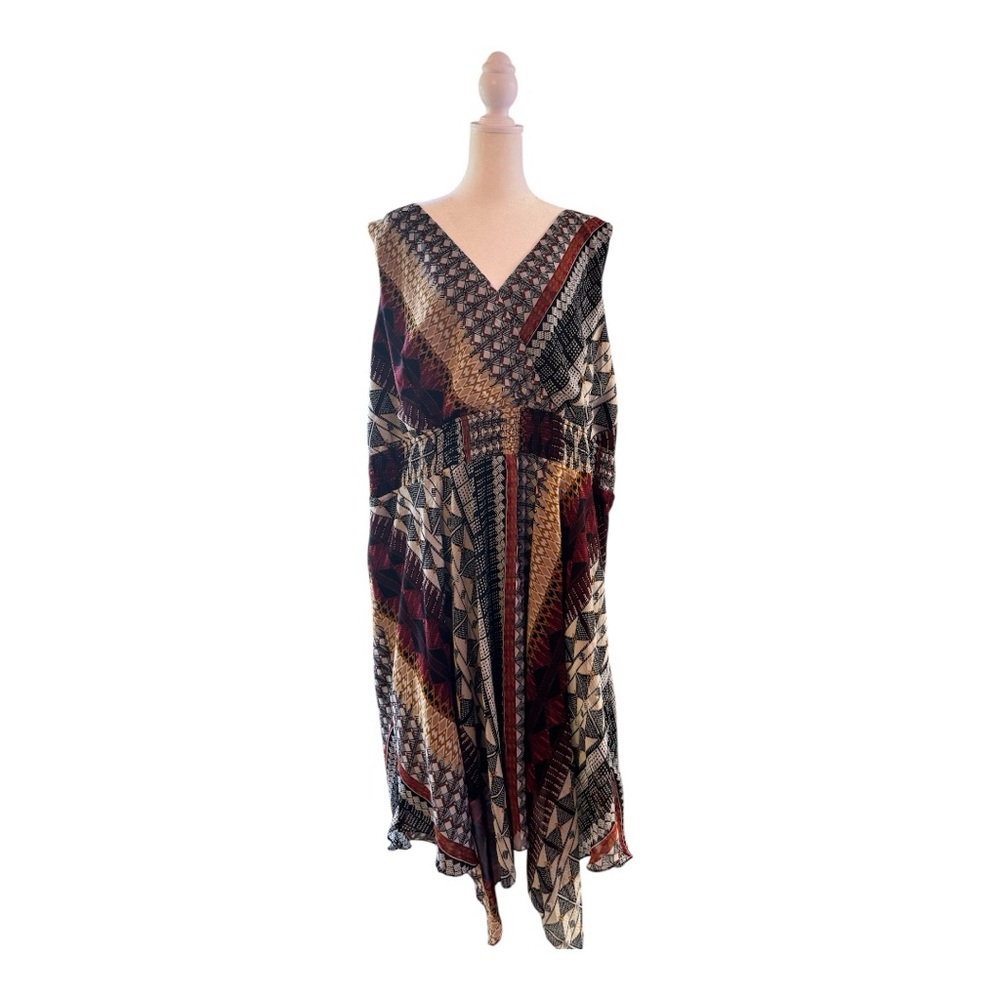 Plus Size Dressbarn Maxi asymmetrical sundress